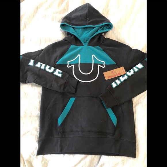 True Religion Women’s Sweatsuit Active Black/Teal - Picture 7 of 7